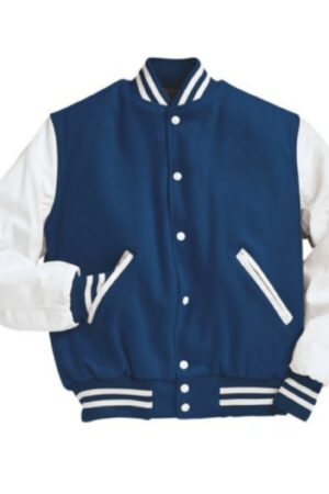 Calhoun Blue with White Sleeves Letterman Jacket