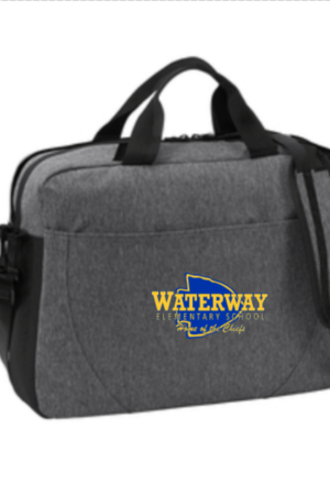 Waterway Grey Laptop Tote