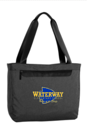 Waterway Grey Tote w/ Zipper