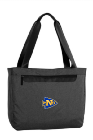NMB Middle/High Grey Tote w/ Zipper